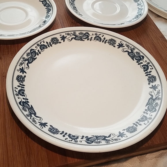 Vintage Corelle Blue Print /  Lot of 3 - Picture 1 of 8